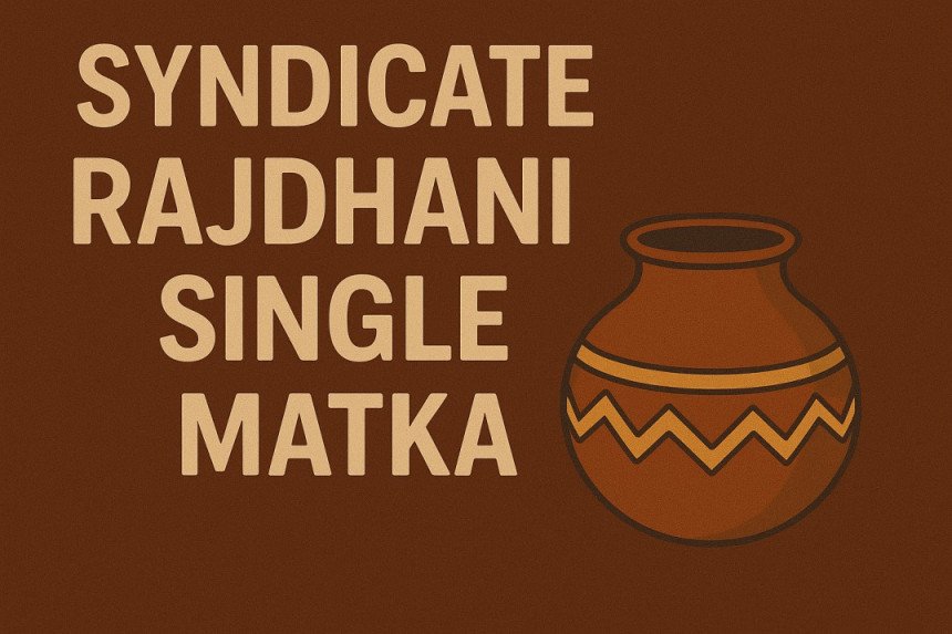 Syndicate Rajdhani Single Matka